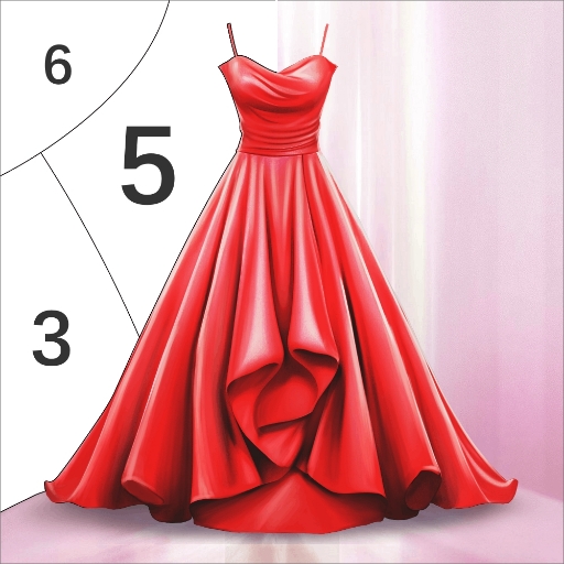 Gown Color by Number Book Mod